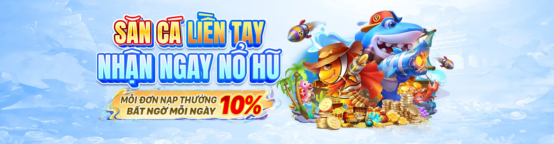 Trò chơi Bắn Cá qh99 Casino với đồ họa sống động và cá lớn